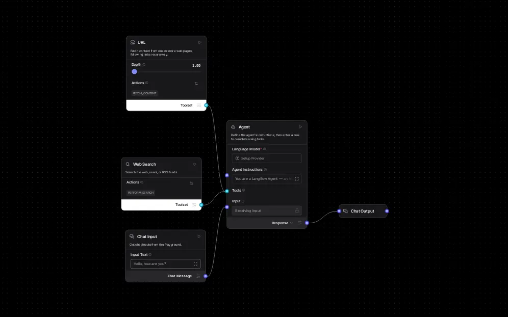 Langflow — редактор